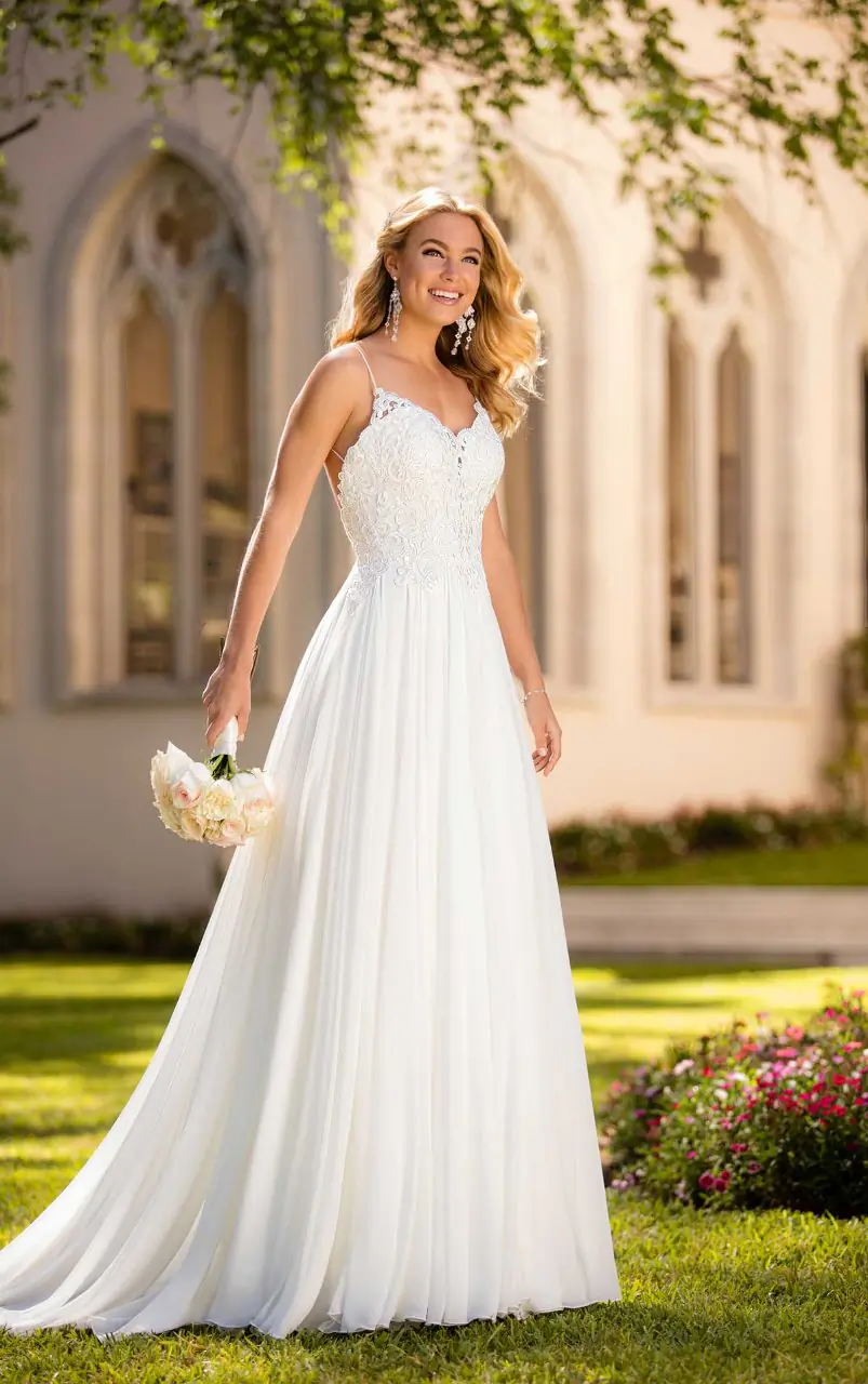 Vintage A-Line Lace Wedding Dress